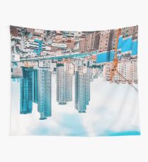 upside down skyscrapers Wall Tapestry