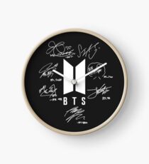 BTS Members Signatures Clock