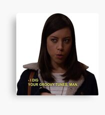April groovy tunes Canvas Print