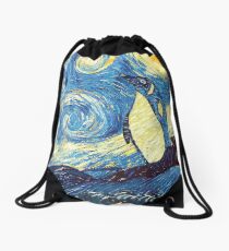 Debian Starry Night Drawstring Bag