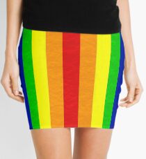 (mirrored) Gay Pride Flag Mini Skirt