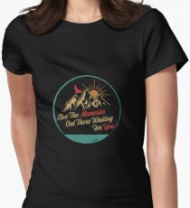 Live The Memories Out There - Camping Women's Fitted T-Shirt