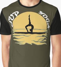 SUP yoga pose Stand Up Paddle Boarding Graphic T-Shirt