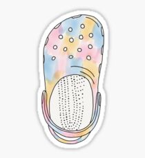rainbow watercolor croc Sticker