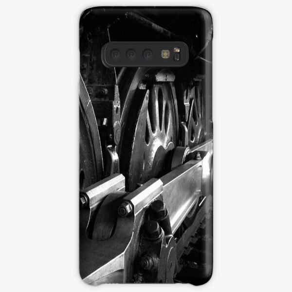 Steam Engine Wheels in Black and White Samsung Galaxy Snap Case