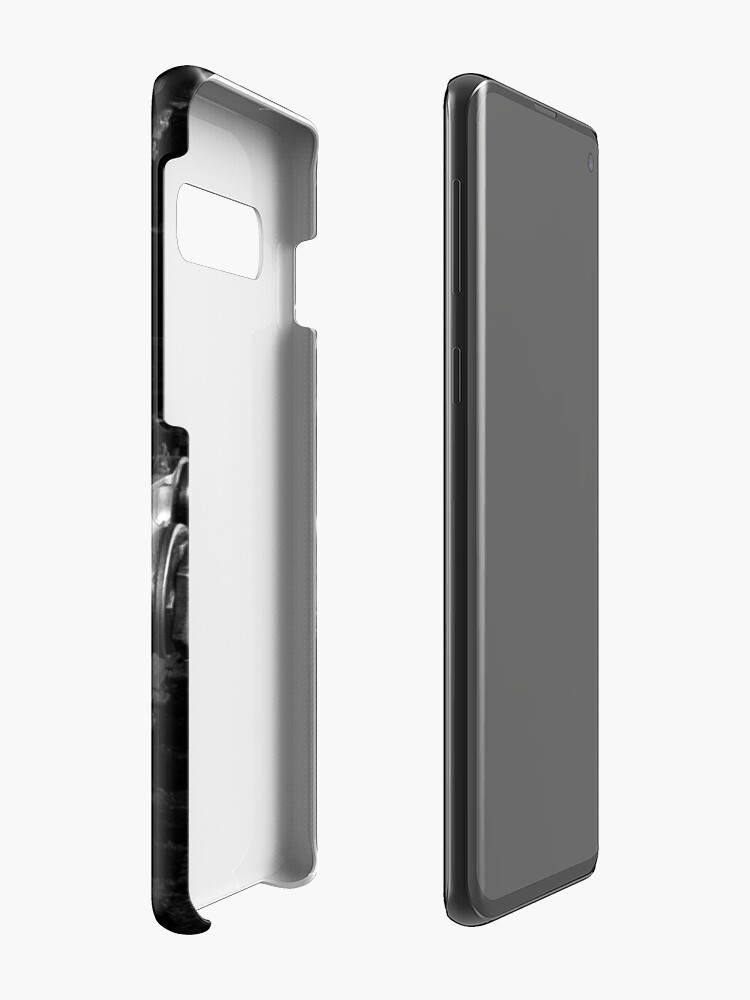 Alternate view of Steam Engine Wheels in Black and White Case & Skin for Samsung Galaxy