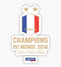 France Champion Du Monde 2018 Maillot - France World Cup Champions Wear - France Coupe Du Monde 2018 Gear Sticker