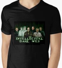Das intellektuelle dunkle Netz - Matrix-Parodie T-Shirt mit V-Ausschnitt