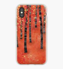 Birches - Autumn Woodland Abstract Landscape iPhone Case