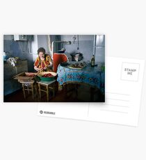 Cleaning Strawberries Postcards