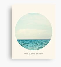 Salt Water Cure - Circle Print Canvas Print