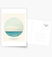 Salzwasser-Heilung - Kreis-Druck Postkarten