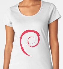 Debian Spiral Linux T Shirt Women's Premium T-Shirt