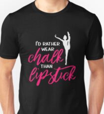 Gymnastics Rather Wear Chalk White Pink Gymnast Light Unisex T-Shirt