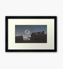 Sonnenfinsternis Gerahmter Kunstdruck