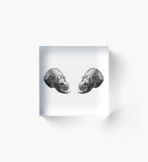 Metallic skulls Acrylic Block