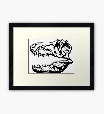 The Skull of a Tyrannosaurus Rex Framed Print