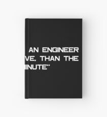 engineer slogan Hardcover Journal