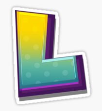 Alphabets - Yellow Green | YWZMHQ 5 Sticker