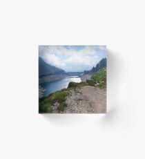 diga lago alpino Acrylic Block