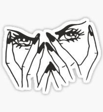 Crying Eyes Pop Art Sticker