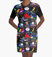 Dinosaurs in Outer Space, The Book of Yawns, Adventure 4 Graphic T-Shirt Dress