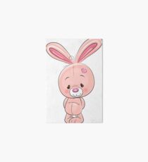 Cute Pink Bunny Art Board