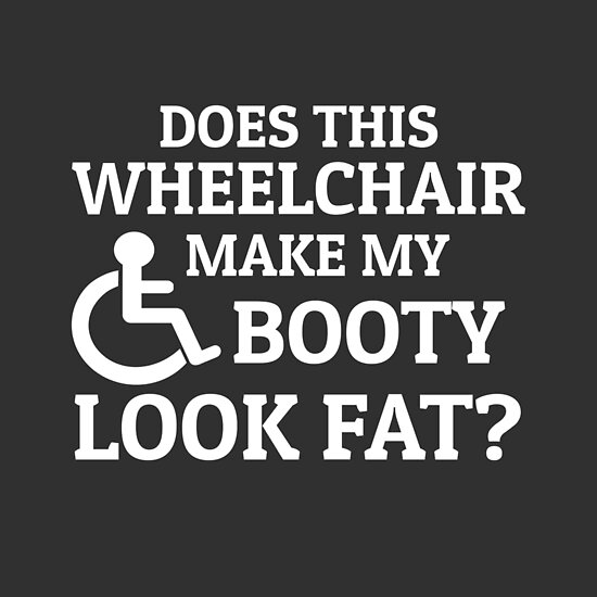 "Wheelchair humor wheelchair jokes disability" Poster by