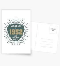 Made In 1952 All Original Parts Postcards