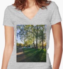 Morning Women's Fitted V-Neck T-Shirt