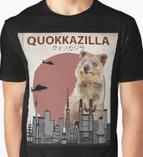 Quokkazilla Giant Quokka Monster Parody Graphic T-Shirt
