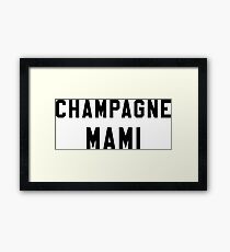 Champagne Mami Framed Print