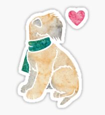 Watercolour Soft-coated Wheaten Terrier dog Sticker