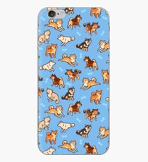shibes in light blue iPhone Case