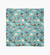 chat serpents en bleu Foulard