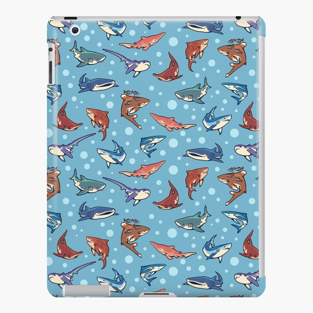 Sharks in the light blue iPad Case & Skin