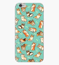 Jolly corgis in green iPhone Case