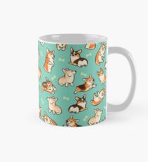 Jolly Corgis in grün Tasse
