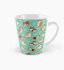 Jolly corgis in green Tall Mug