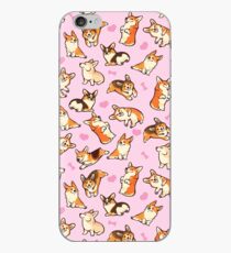 Lovey corgis in pink iPhone Case