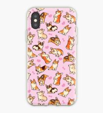 Lovey Corgis in Rosa iPhone-Hülle & Cover