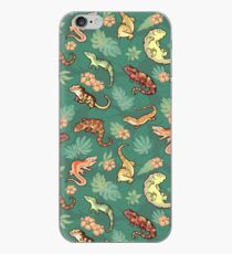 Gecko family in green iPhone Case