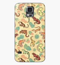 Funda/vinilo para Samsung Galaxy Familia Gecko en amarillo