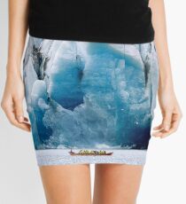 Ride to the Alaskan Glacier Mini Skirt