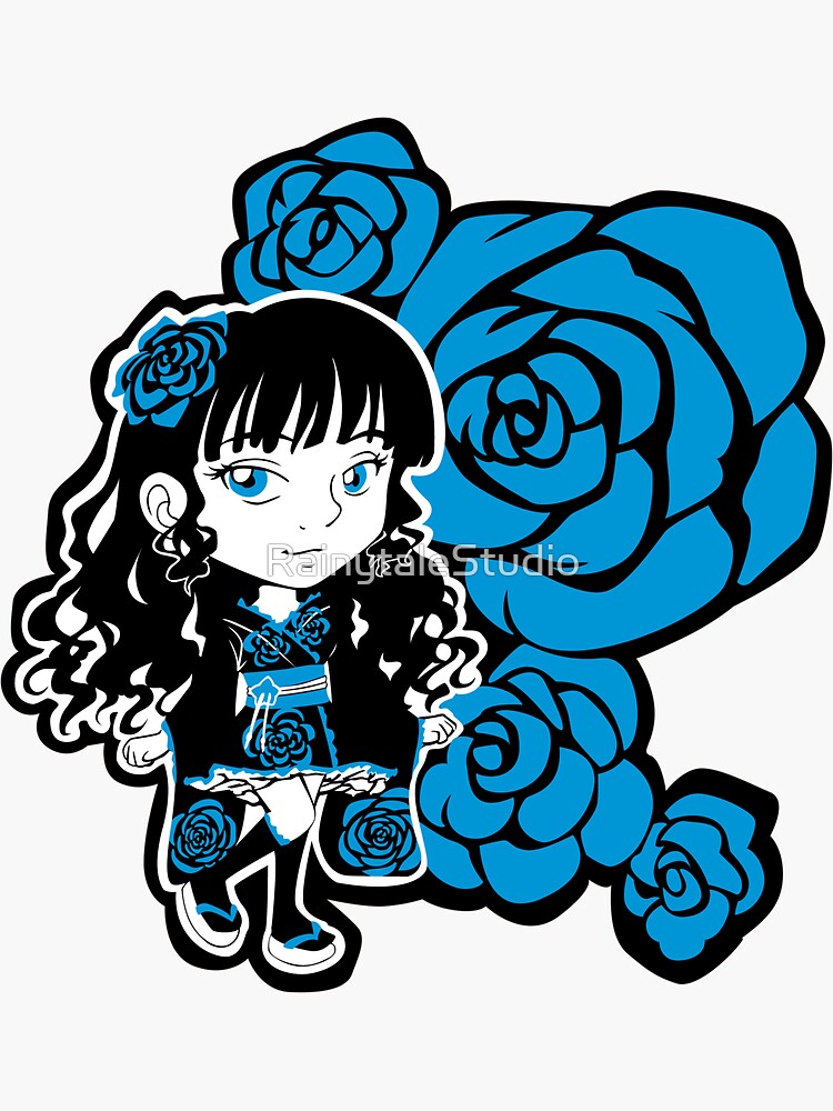 Wa-Lolita Blue Rose by RainytaleStudio
