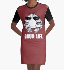 Grug Life Graphic T-Shirt Dress