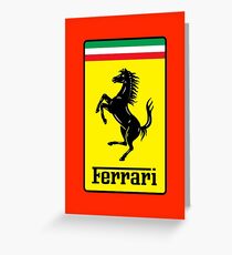 Ferrari Logo Greeting Card