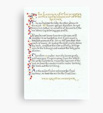 The Poor Scribe Canvas Print