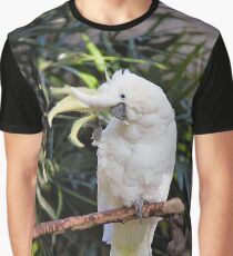 A Friendly Sulfur-Crested Cockatoo Salutes the Photographer Graphic T-Shirt