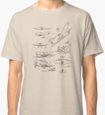 Aircraft Design Patent Prints Classic T-Shirt